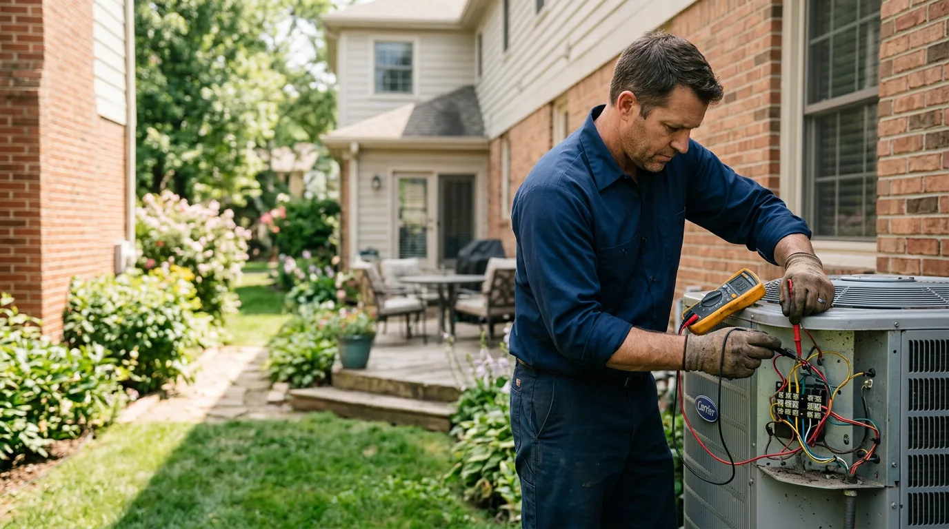 HVAC technician working near Tranquillity, CA